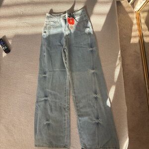Cider Light Blue Flare Jeans